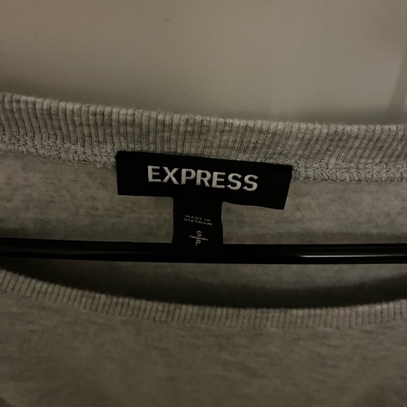 Express grey crewneck// size small - Picture 2 of 2
